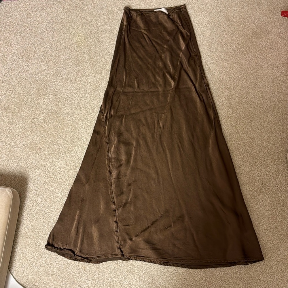 DISSH satin midi skirt